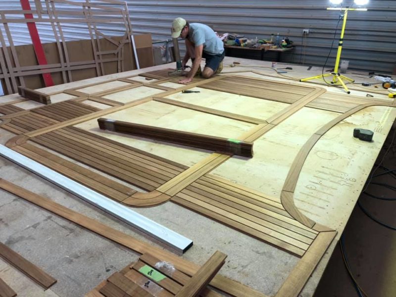 Laying Teak