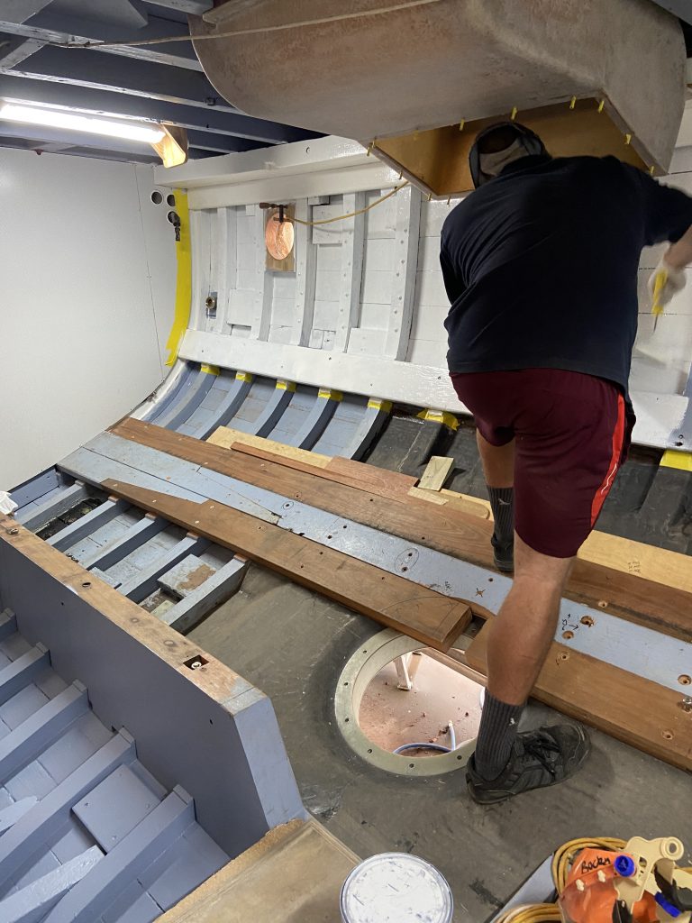 Timber Planking Rythm New Life for SOUTH PACIFIC II | West System | Leaders in Marine Epoxy