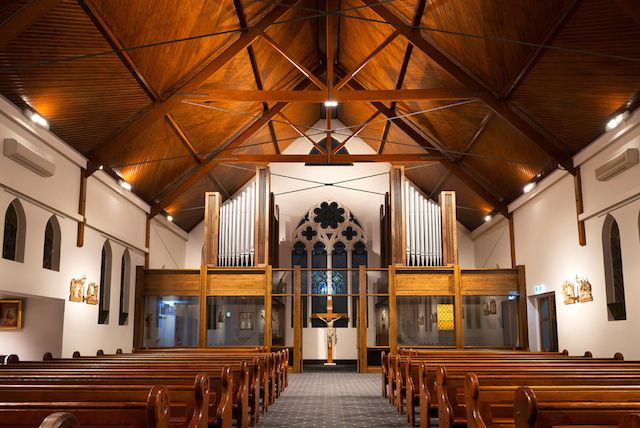 Church Interior View Of Alter